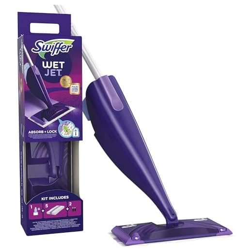 Swiffer WetJet Balai Lave Sol avec Spray, Kit de Démarrage