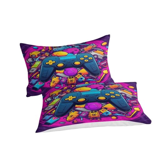 Housse de couette anime 3D anti-plis parure de lit microfibre respirante 200x200
