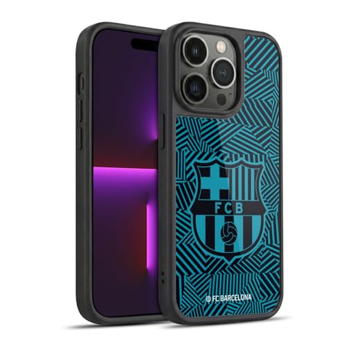 Coque FC Barcelona iPhone 14 Pro antichoc gel étui noir