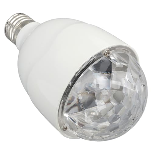Lampa Kulowa Dyskotekowa RGB Obrotowa żarówka LED na imprezę, Aktywowana Dźwiękiem Lampa Sceniczna E27 z Pilotem, światło Stroboskopowe RGB w Kształcie Kuli Dyskotekowej na