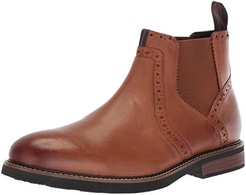 Nunn Bush Men Otis Chelsea Fashion Boot with KORE Comfort Walking Technology, Tan Crazy Horse, 8 W US