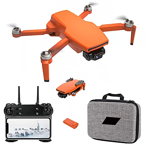 HJRBM 2021 Neue GPS-Drohne mit 4K-Kamera für Erwachsene, 5G WiFi 2-Achsen-RC-Quadcopter mit FPV Live-Video GPS Return…