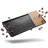Mr. Barista® Professionelle Barista Silikonmatte - Tamping Matte für Siebträger, Barista Zubehör Schwarz L 15x31x0,7cm Ideal für Kaffee Fans