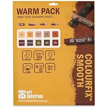 Art Spectrum Colourfix Smooth Pastel Paper - Warm Tones, 9" x 12", Pkg of 10 Sheets
