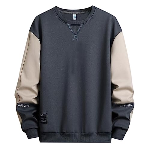 Sweat décontracté homme col rond fini les vêtements serrés avec cette coupe ample