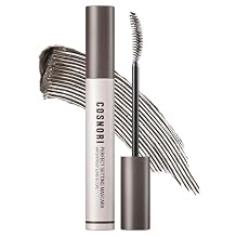 COSNORI Perfect Setting Waterproof Mascara Long&Curl 04 Deep Ash Natural Defined Lashes with Long-Lasting Curl Hold, Ash Brown Mascara, Smudge-Proof & Clump-Free, 0.23fl oz