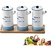 Olie en azijn fles Olie azijn fles pot dispenser specerijen jar keuken keramiek olijfsaus dispenser stofdicht en…