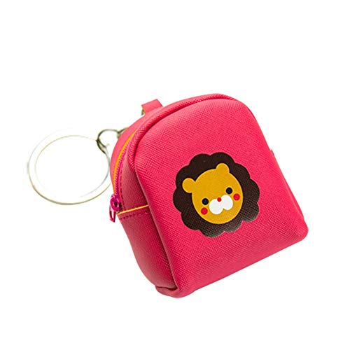 Preisvergleich Produktbild Kakoop Mini-Geldbörse mit Quaste, Cartoon-Motiv, Bedruckt, Aufbewahrungstasche, tragbar, umweltfreundlich, 1 Stück, rot, 8.5 * 6.5cm