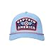 Marvel Universe Captain America Superhero Shield & Wings Adult Blue Trucker Hat