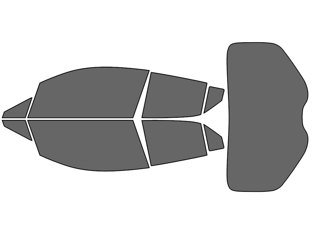 Rvinyl Window Tint Kit Compatible with Toyota C-Hr 2018-2021 - Complete Precut Kit - 35%