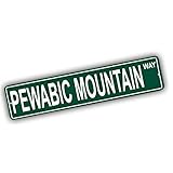 Colorado Mountains Pick Your Mountain Compatible/Replacement for Pewabic Mountain United States Mountain Aluminum Metal Tin Street Sign Style Home Decor For Man Cave Poker Tavern Game Room