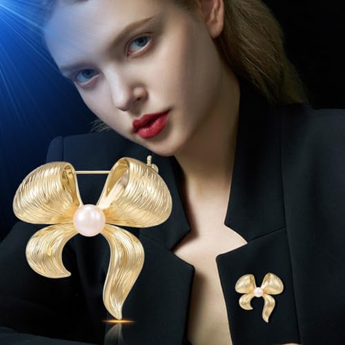 Broche pour femmes nœud en perles pour fixer élégamment vos pulls amples - 3