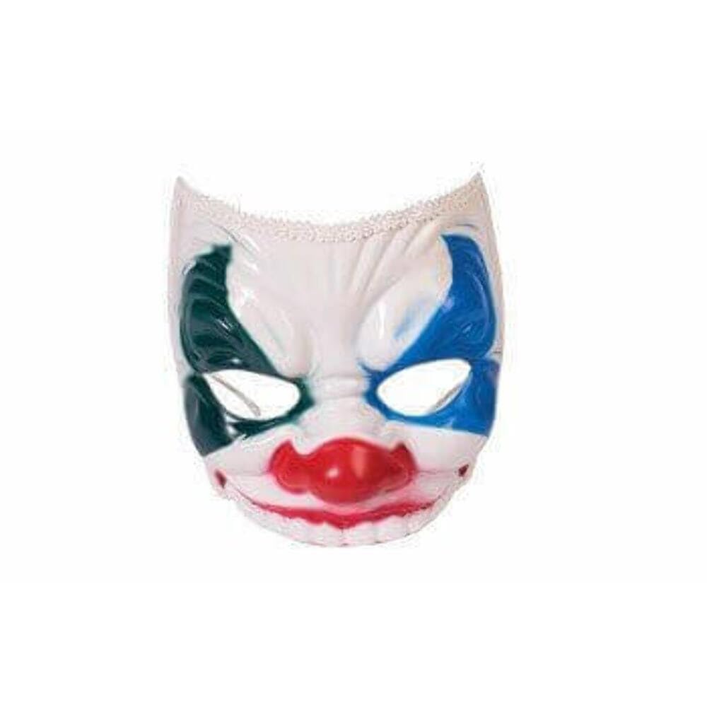 Amazon.com: Unisex-Adults Mask-Evil Clown W/Eyeglass Arm, White 