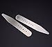 O.RIYA Stainless Steel Collar Stays Gift For Him 2.5 Inch Custom Gift (White)