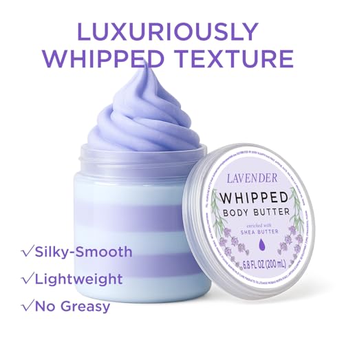 Image of Princess Belle Lavender Whipped Body Butter, Whipped Shea Butter, Body Moisturizer for Dry Skin, Smell Good, Leaves Skin Feeling Moisturized and Soft-200ml(6.8 floz)