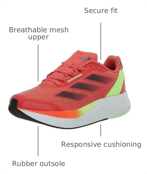 Image of adidas Mens Duramo Speed Running Sneakers Shoes - Blue