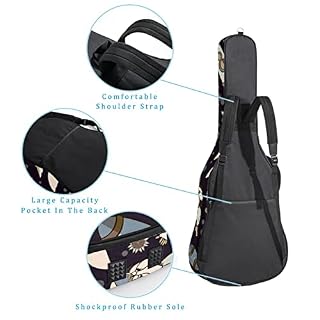 Housse de protection en éponge épaisse imperméable pour guitare acoustique électrique basse classique, Multicolore 07… - Les Beatles, Paul McCartney, John Lennon, RIngo Starr, George Harrison Housse de protection en éponge épaisse imperméable pour guitare acoustique électrique basse classique, Multicolore 07… – Image 3