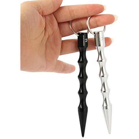 2 piezas de Kubotan con anilla de seguridad y llavero Cover