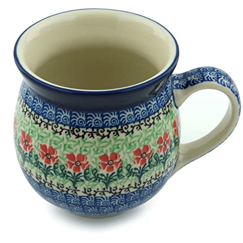 Taza de cerámica artesanal 16 oz con diseño floral miniatura 2
