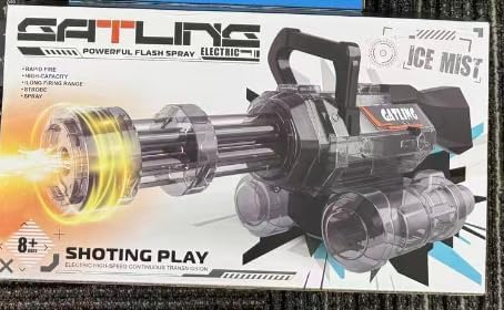 Water Gun with Rotating Nozzle and LED Light, Water Backpack