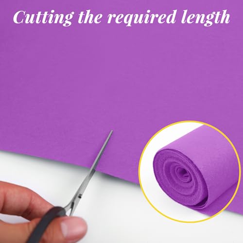 Purple Carpet Runner for Party 140GSM Polyester Fabric Carpet Runner Decorations for Hollywood Theme Party, Runway Rug Prom Aisle Rug (Purple, 3 X10 FT) - Thumbnail 5