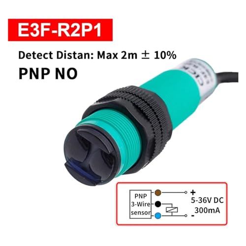 Capteur photoélectrique E3F-R2N1 évite les pannes de détection 2m - 2