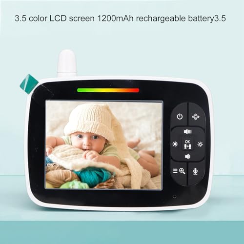 Câmera de Segurança Doméstica, Câmera de Monitor de Vídeo HD para Bebês Com Tela Colorida de 3,5 Pol