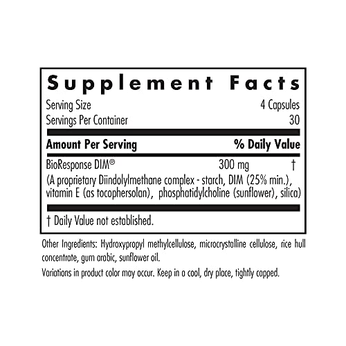 Allergy Research Group - Dim Enhanced Delivery System - Hormone Balance, Men, Women - 120 Vegetarian Capsules #TOP1