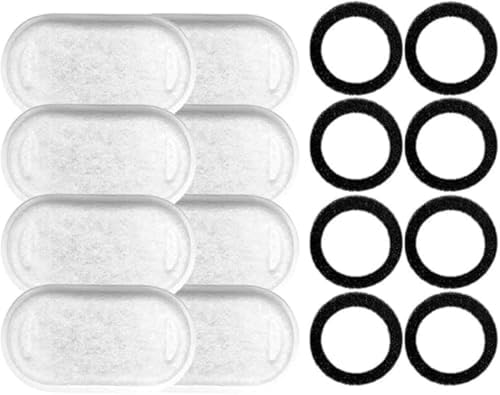Selene Dog Water Fountain,Ultra-Quiet Pump, Multi-Layer Filtration, Easy To Clean (8pcs Filter)