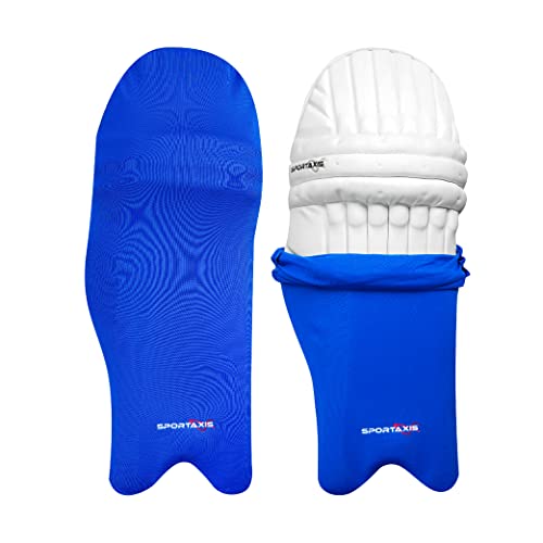 Sportaxis Batting Pad Covers, Leg Guard Covers, Lycra Material, Stretchable Fabric, Easy Fit, Blue #TOP29