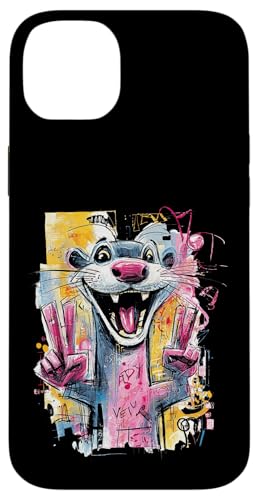 Funny Mouse �_�u���s�[�X �O���t�B�e�B �|�b�v �L�����N�^�[ �O���t�B�b�N �X�}�z�P�[�X iPhone 14 Plus �p