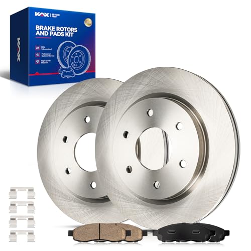 Image of KAX Front Brake Kit, OE Brake Rotors and Ceramic Brake Pads | Fits Nissan TITAN 2005-2007, Nissan Armada 2005-2006, INFINITI QX56 2005-2006, Automotive Replacement Brake Kit