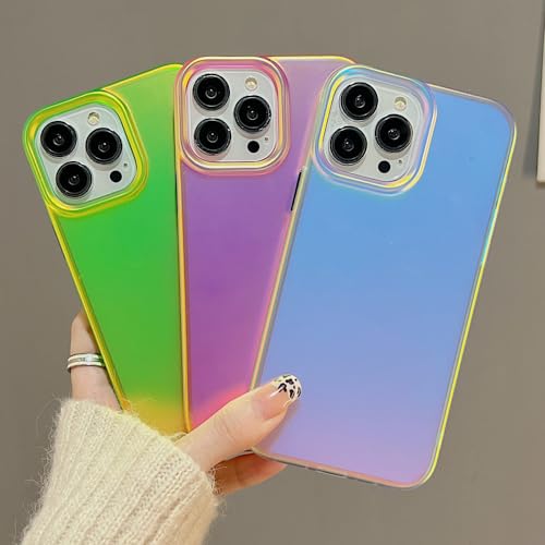 Étui laser aurora iPhone 14 couleur fluorescente mate - 2