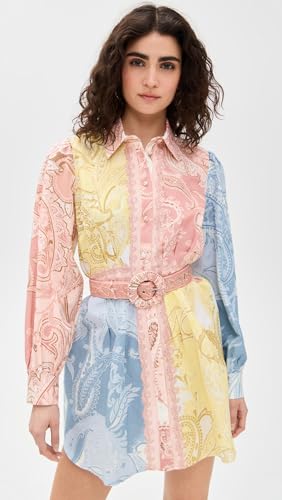 Women's Short Dress with Buckle Belt2