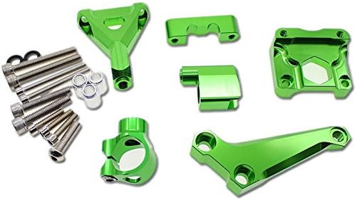 FXCNC Racing Motorcycle CNC Steering Damper Stabilizer Buffer Mounting Bracket Kit Compatible with Z300 Z250 2015-2016