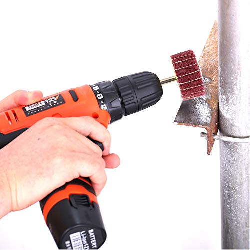 Emilypro FLAP WHEEL-005 Scottchen Abrasive Flap Wheel Sander 2 Inchx1 Inch X 1/4 Inch Shank Mounted Non-Woven Interleaves thumb #4
