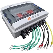 Marsrock Lighting Protection Wind Solar Hybrid Power Control Box PV Dc Combiner AC Distribution Box for 12v 24v 48v Wind Solar Power System with DC AC SPD Surge Protection Arrester Excluding Wires