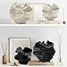 Ceramic Vase - Set of 2 for Home Decor,Black Flower Shape Pampas Vases Minimalist Nordic Boho Style for Modern Farmhouse Decor, Living Room、 Kitchen、Mantle、Bedroom、Dining Table、Office