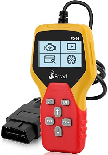 Foseal Wired OBD2 Scanner, Plug and Play OBDII Code Reader, Car Diagnostic Tool for Vehicle Engine Fault Code