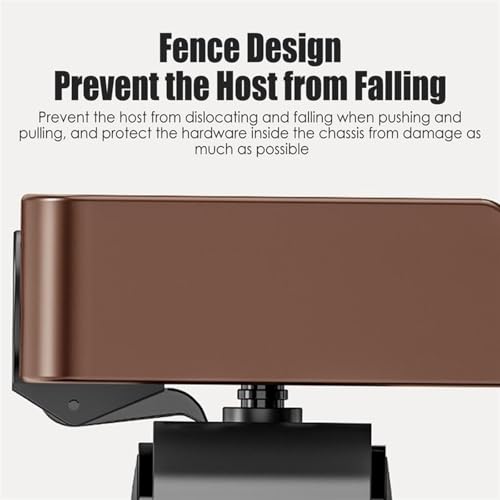 Soporte móvil para CPU con ruedas giratorias bloqueables, base refrigerada ajustable para torre de PC, chasis y soporte miniatura 5