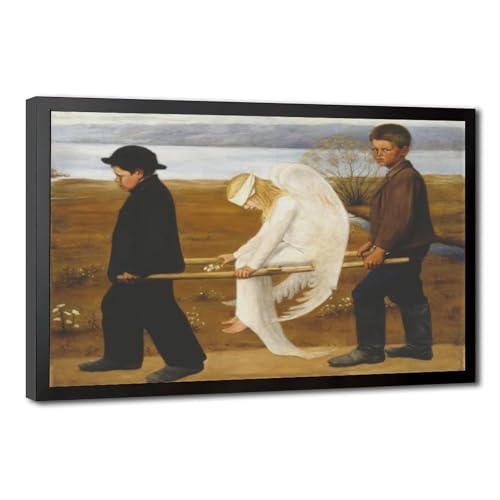 Toile Hugo Simberg The Wounded Angel pour habiller un grand mur vide de salon
