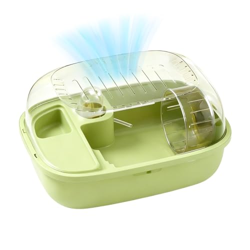 Roue d'exercice portable intégrée en cage pour hamsters actifs - 2