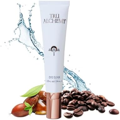 Tru Alchemy Eye Elixir Cooling Eye Treatment Cream - Dark Circle Eye Cream for Puffiness and Bags Under Eyes - Caffeine, Hyaluronic Acid, Vitamin C