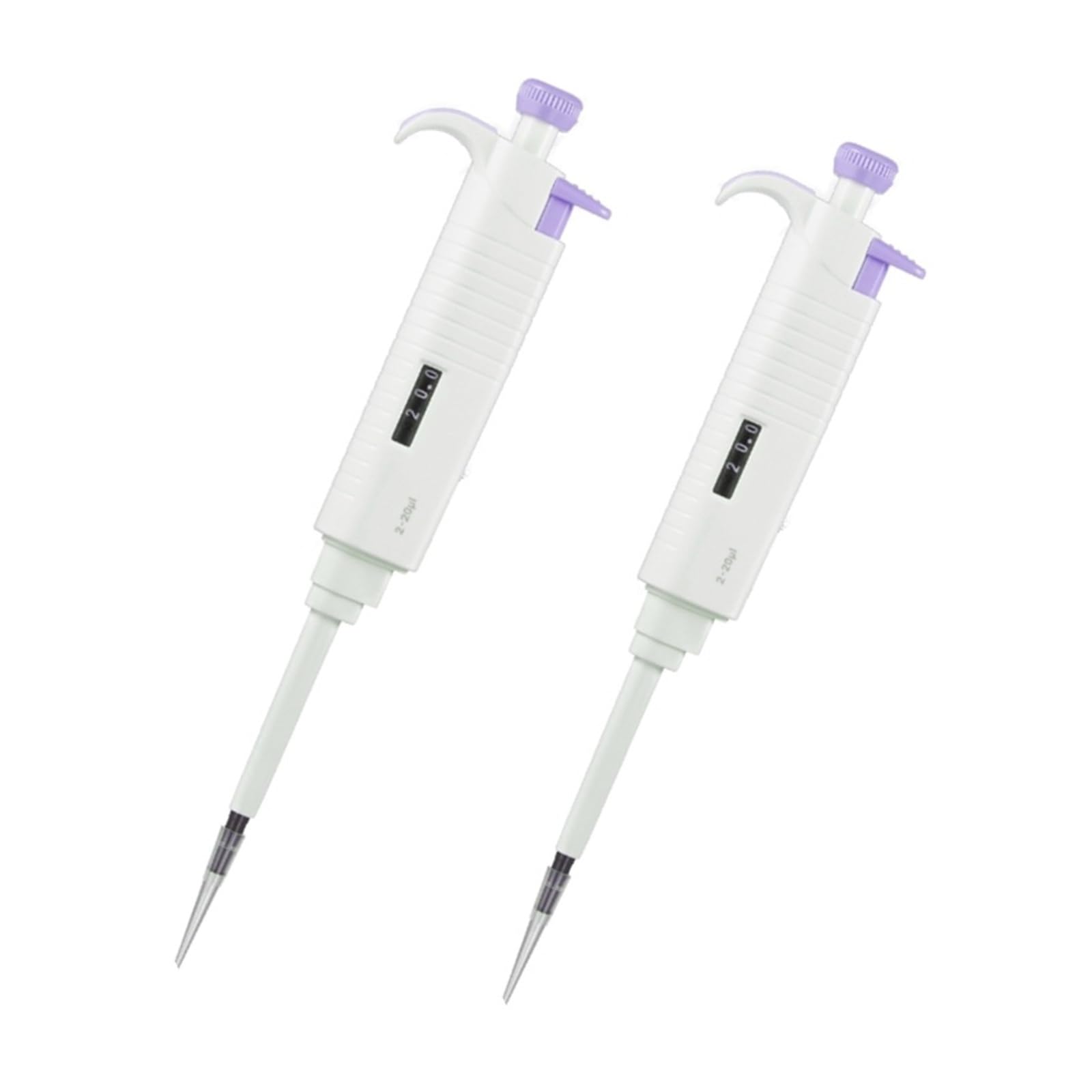Micropipeta manual de volumen variable ajustable, pipeta de laboratorio de un solo canal de 0,1 μl a 5 ml. Extracción precisa(20-200ul)