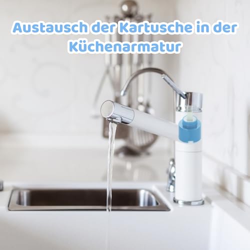 Wasserhahn Kartusche, Kartusche Wasserhahn 2er Set Mit Einem Schraubenschlüssel, Keramik-Kartusche 35 Mm 90 Grad, Für Küchenarmaturen Und DIY-Reparaturen, Kartusche Für Blanco Und Dornbracht Armaturen