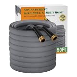 Garden Hose 50 FT, Non-Expanding Water Hose, Ultra-Light & Flexible, Burst-Resistant, Kink-Free, High-Pressure Garden Hose All-Weather Use for Lawns, Gardens, and Outdoor Cleaning
