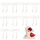 XCSJ Perle Schleife Dekoration, Imitation Perlen Deko, Kuchendekoration Perlen Schleifen, Kostüm Accessoires, zum Nähen und Dekoration für Kleidung, DIY Handwerk, Kuchen, Blumenstrauß, 10 Pcs (Weiß 2)