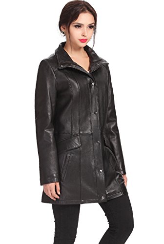BGSD Women Rachel Lambskin Leather Coat (Also available in Plus Size & Petite)3