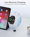 USB C Apple Watch 11/Ultra3 Charger for Car Magsafe iWatch Wireless Charger | Portable Magnetic i Watch Charge Fast Charging with USB-A Adapter for Applewatch Series Ultra/SE3/SE2/SE/10/9/8/7/6/5/4/3/2
