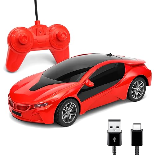 Image of VGRASSP Remote Control Sports Car Toy for Kids - Wireless Racing Vehicle with Easy Handheld Remote Controller,Indoor Outdoor Play Gift Children Boys Girls - Color As Per Stock